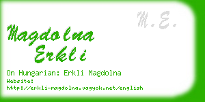 magdolna erkli business card